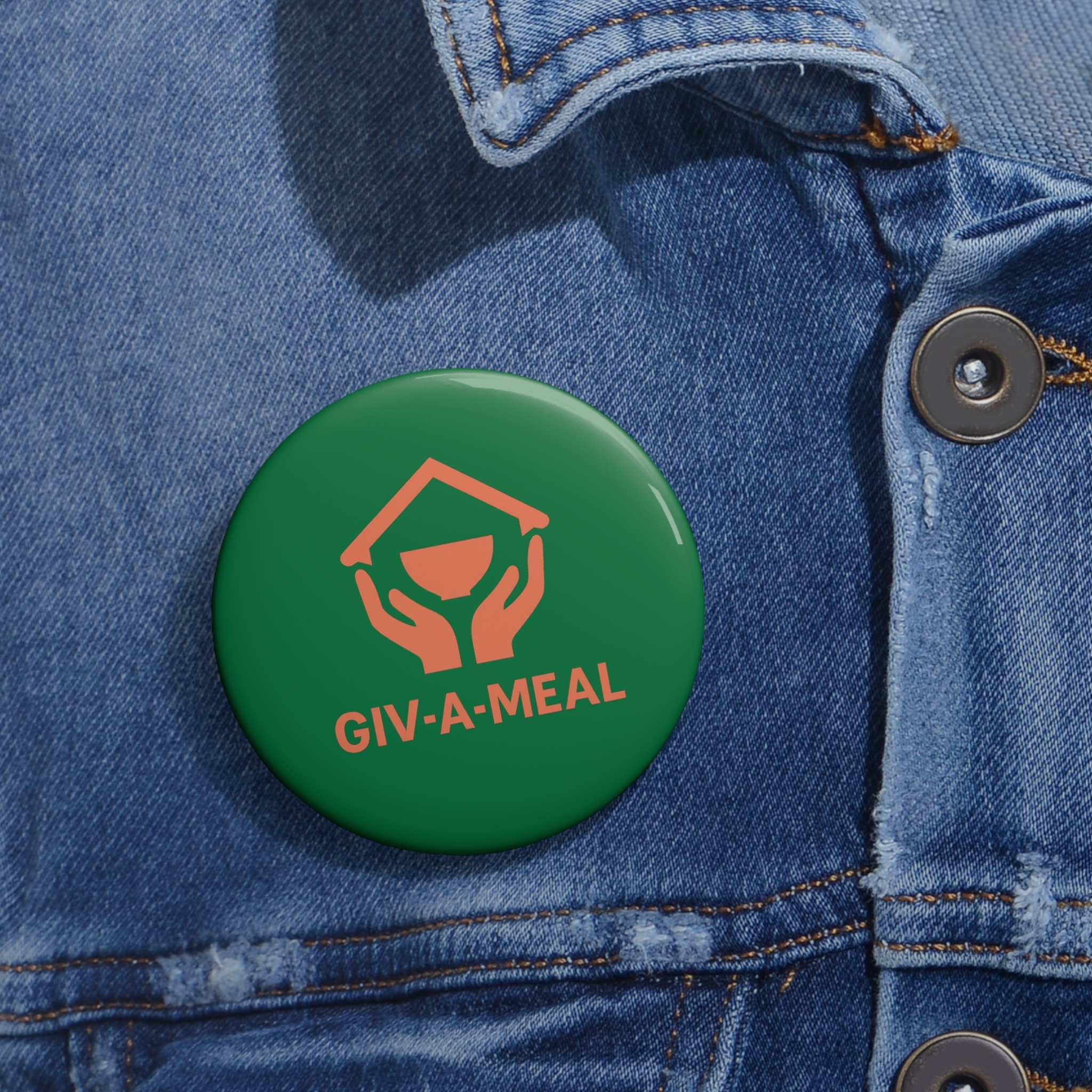 Giv-a-Meal Custom Pin Buttons - Image 4