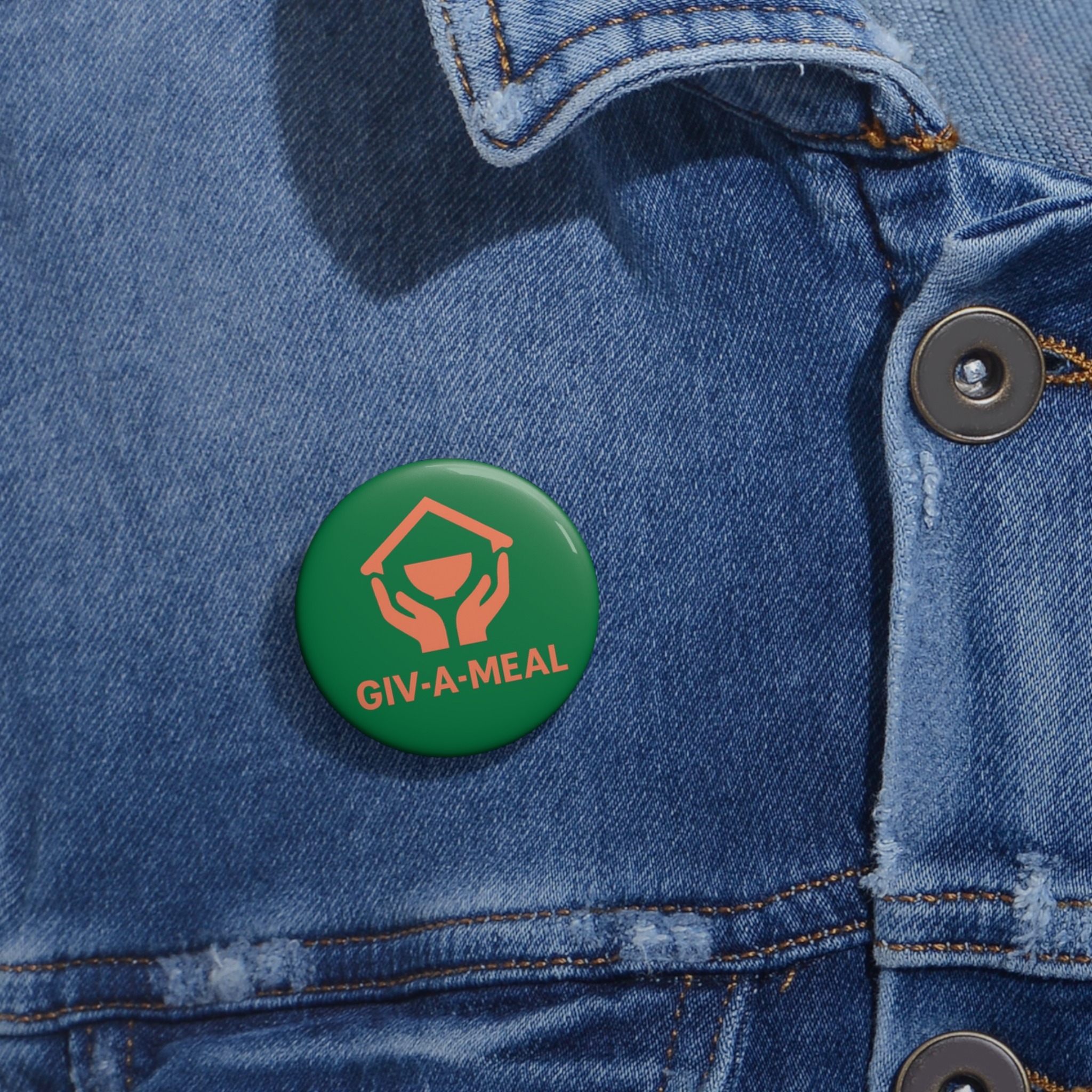 Giv-a-Meal Custom Pin Buttons - Image 2