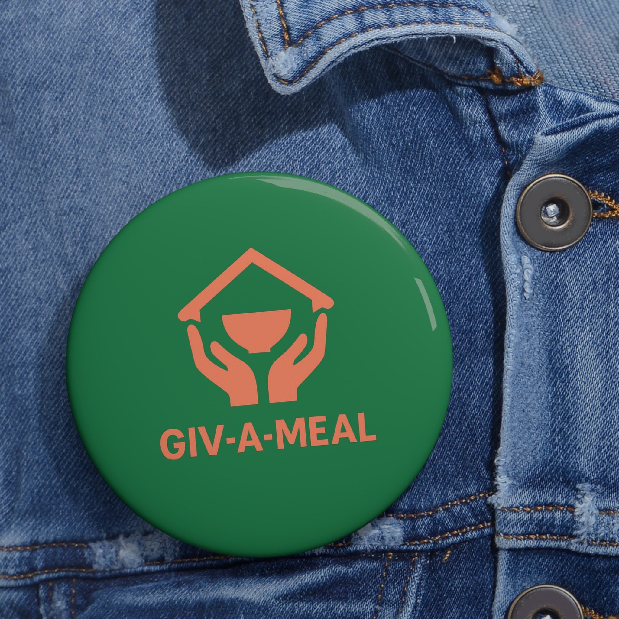 Giv-a-Meal Custom Pin Buttons - Image 6
